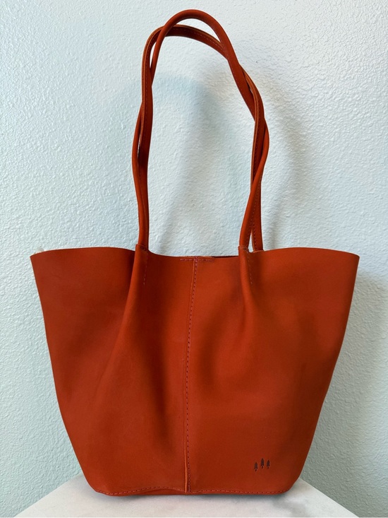 Portland Leather Handbags - Portland Leather Goods Large Devan Bucket Tote Paprika Orange Red NWOT